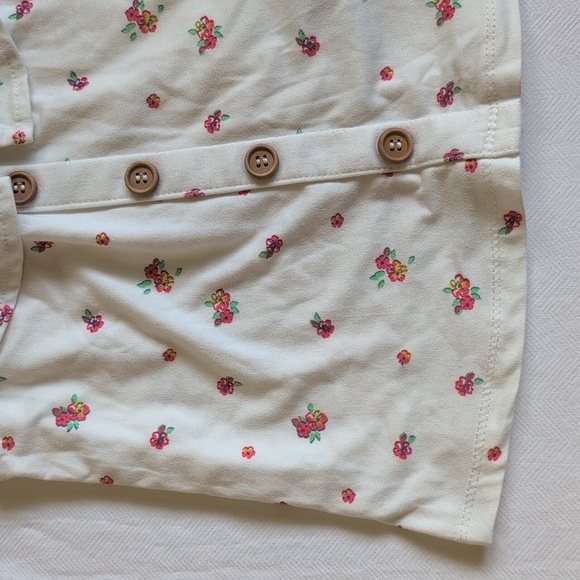 young hearts soft floral ruffle sleeve top size 4 girls - Picture 3 of 6